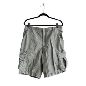 Tommy Bahama Mens Relaxed Fit Cargo Shorts Green Size 34